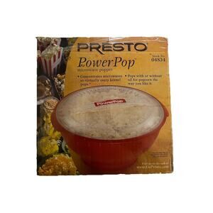 Presto Popcorn Popper Maker Power Pop Microwave Red 04834